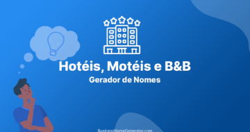 Gerador de Nomes para Hotéis, Motéis e B&B