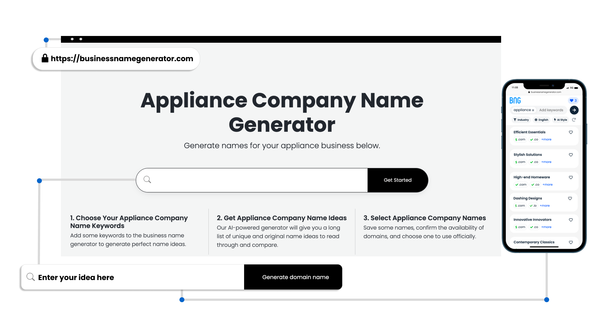 Benefits of Our Appliance Company Name Generator