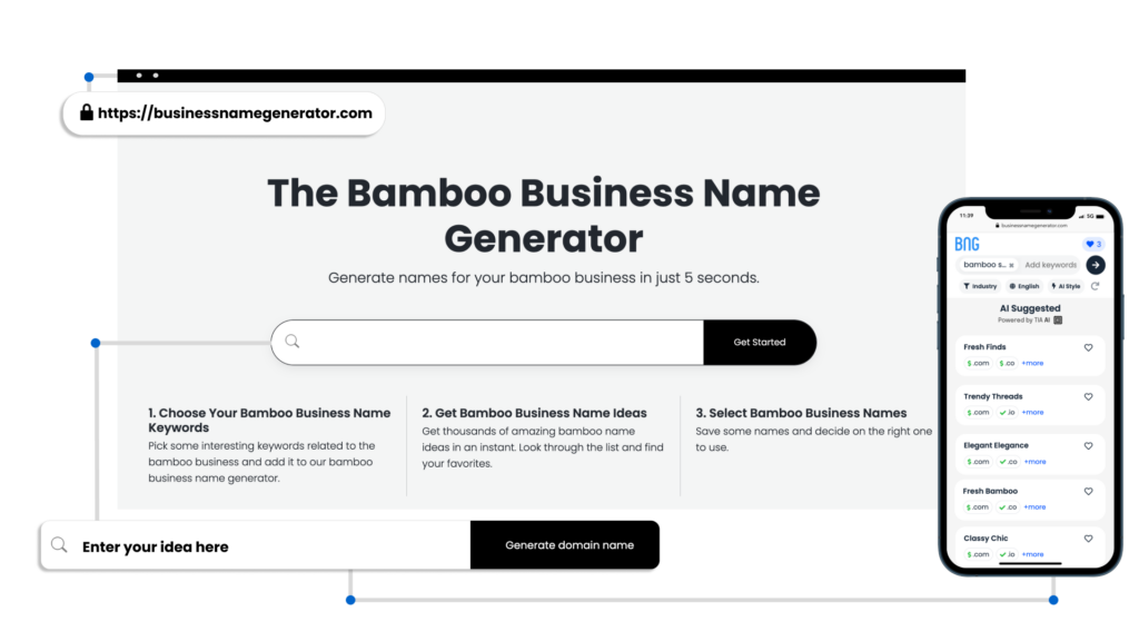 How to use our Bamboo Business Name Generator