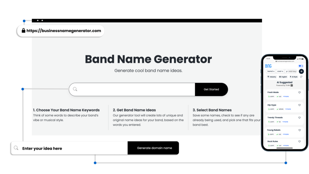 How to use our Band Business Name Generator