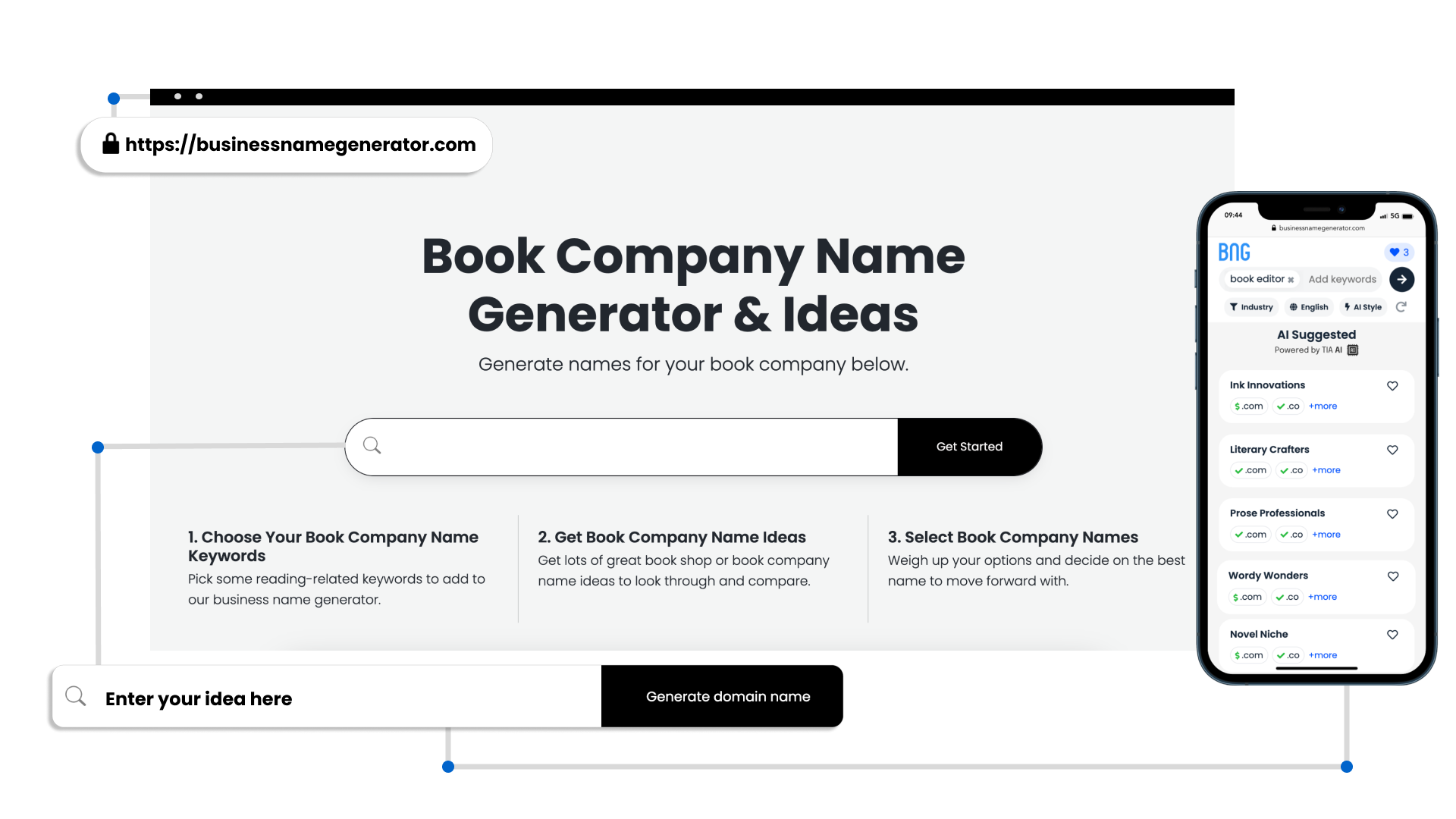 Benefits of Our Book Company Name Generator
