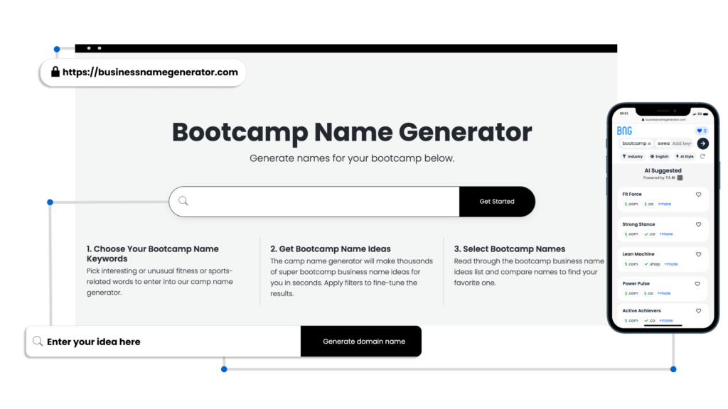 How to use our Bootcamp Name Generator