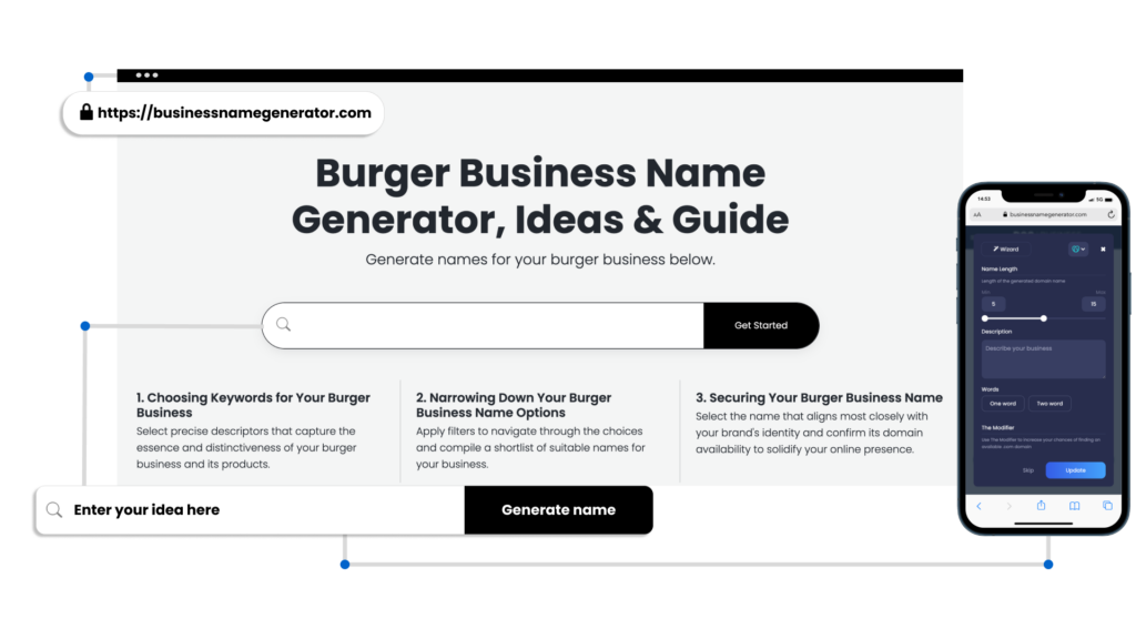 How to use our Burger Business Name Generator
