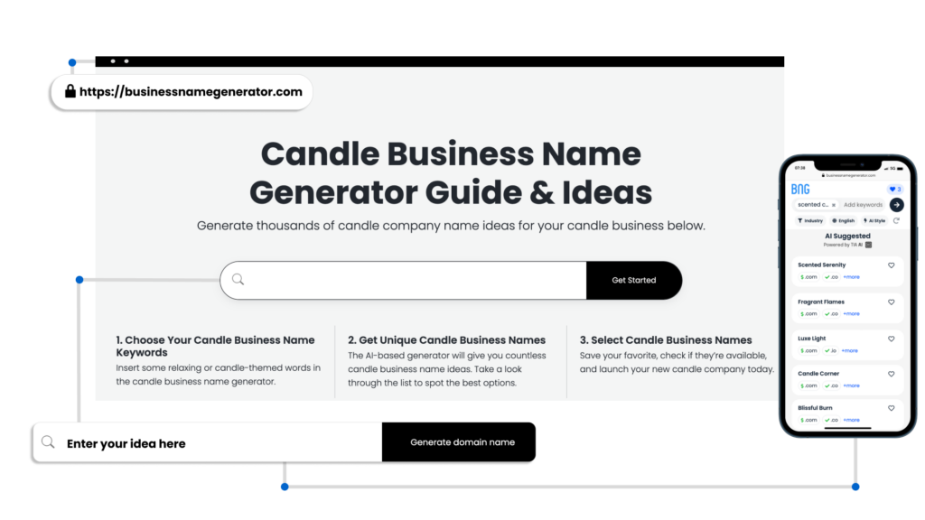 How to use our Candle Business Name Generator