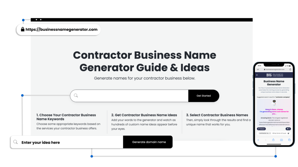 Contractor Business Name Generator 
