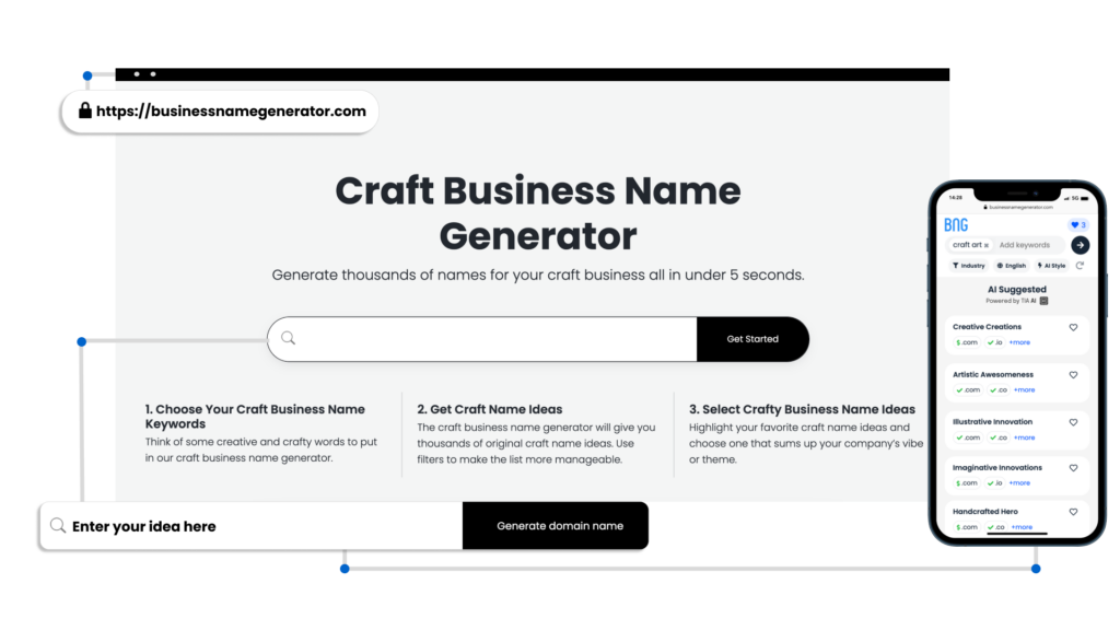 How to use our Craft Business Name Generator