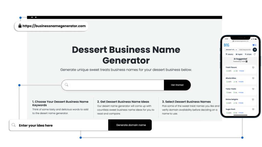 How to use our Dessert Business Name Generator
