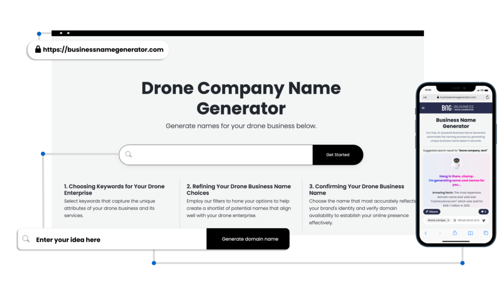 How to use our Drone Company Name Generator