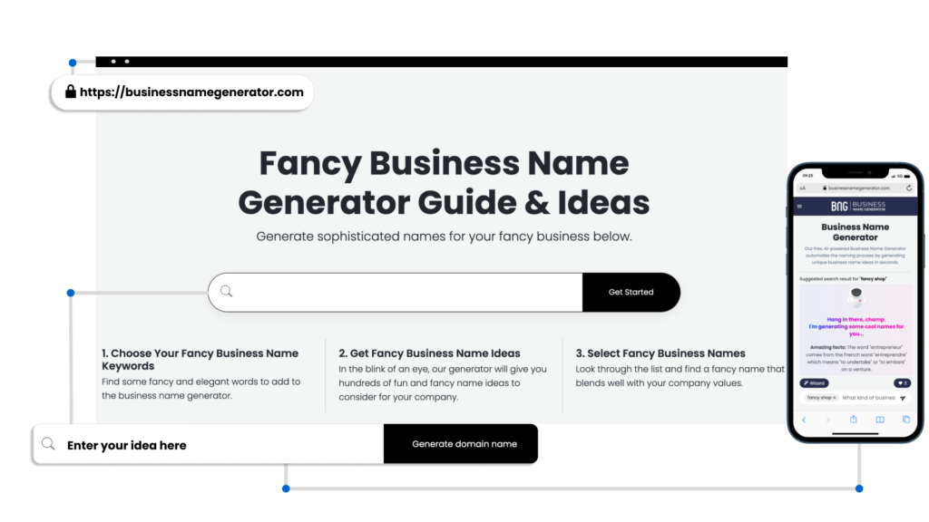 How to use our Fancy Business Name Generator