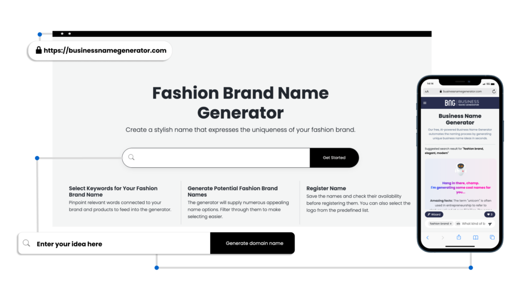 How to use our Fashion Brand Name Generator