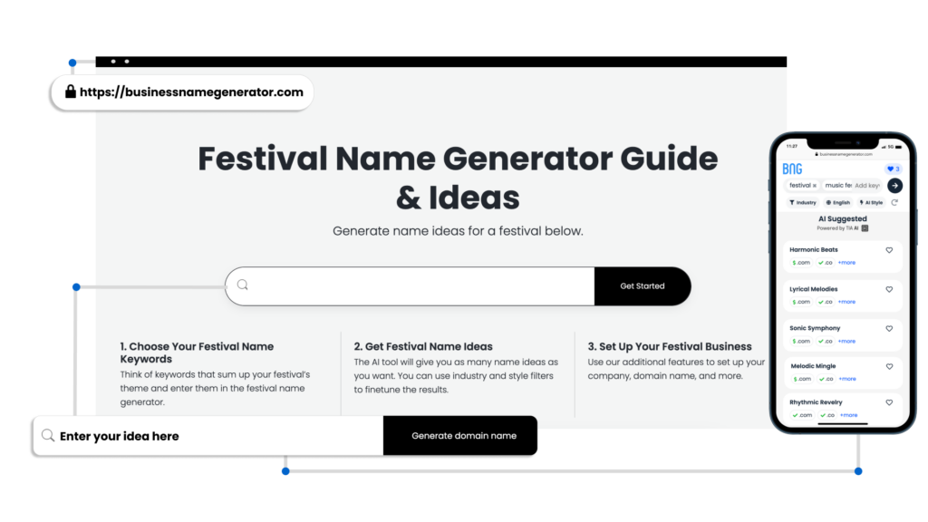 How to use our Festival Business Name Generator