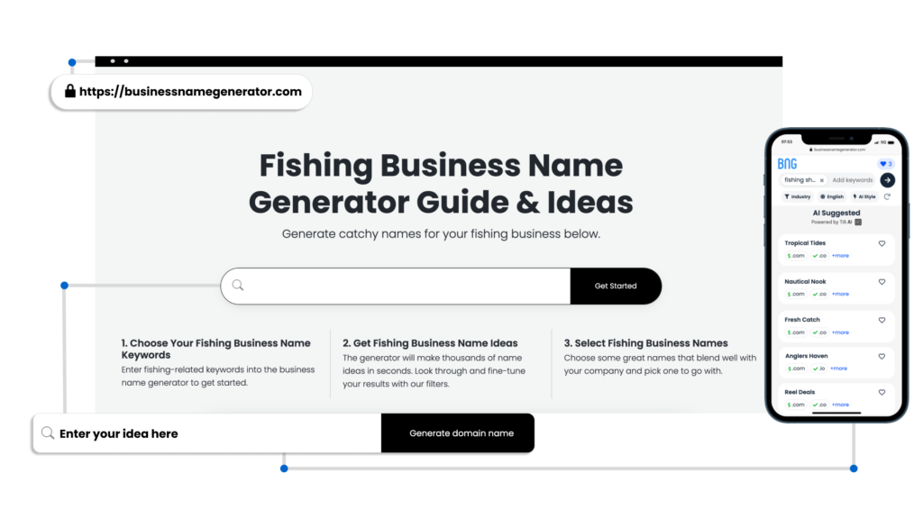 How to use our Fishing Business Name Generator