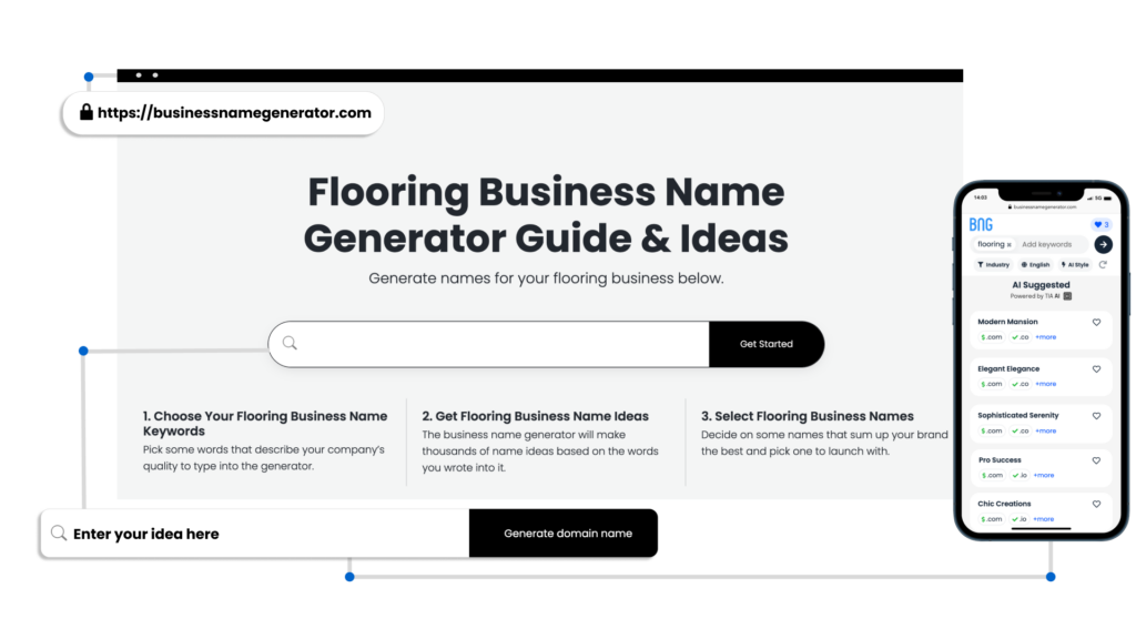 How to use our Flooring Business Name Generator