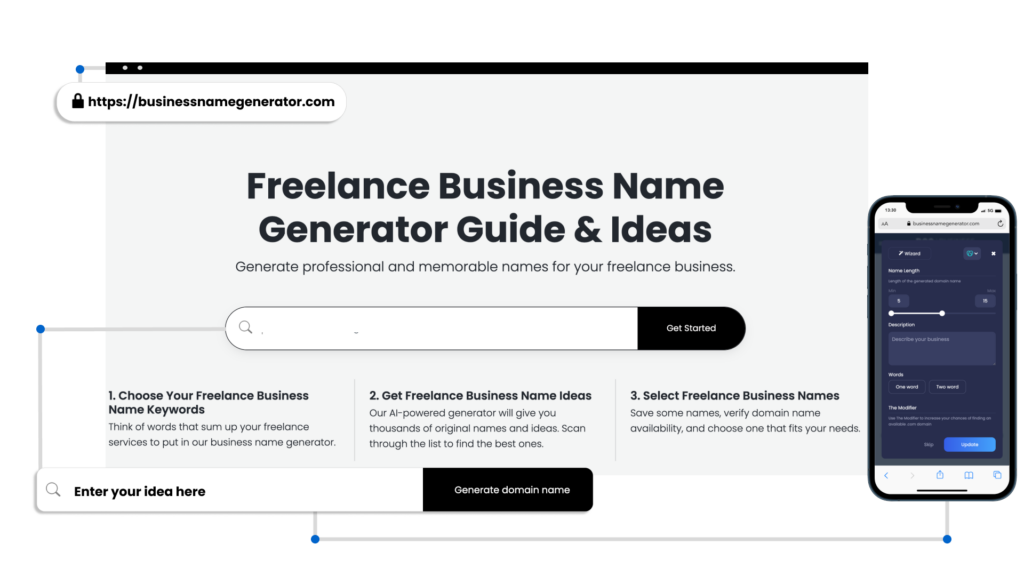 How to use our Freelance Business Name Generator