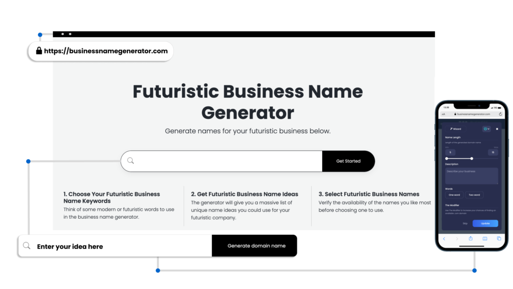 How to use our Futuristic Business Name Generator