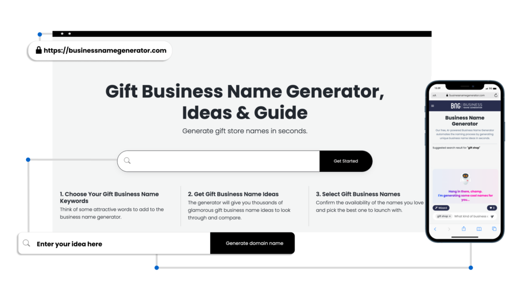 How to use our Gift Business Name Generator