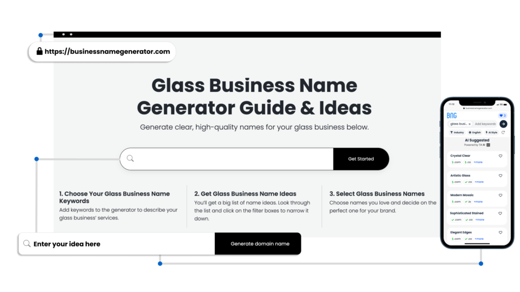 How to use our Glass Business Name Generator