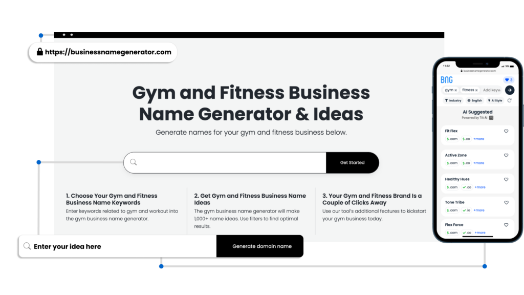 How to use our Gym and Fitness Business Name Generator