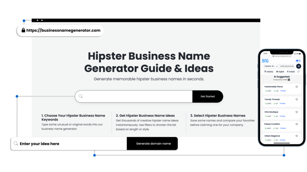How to use our Hipster Business Name Generator