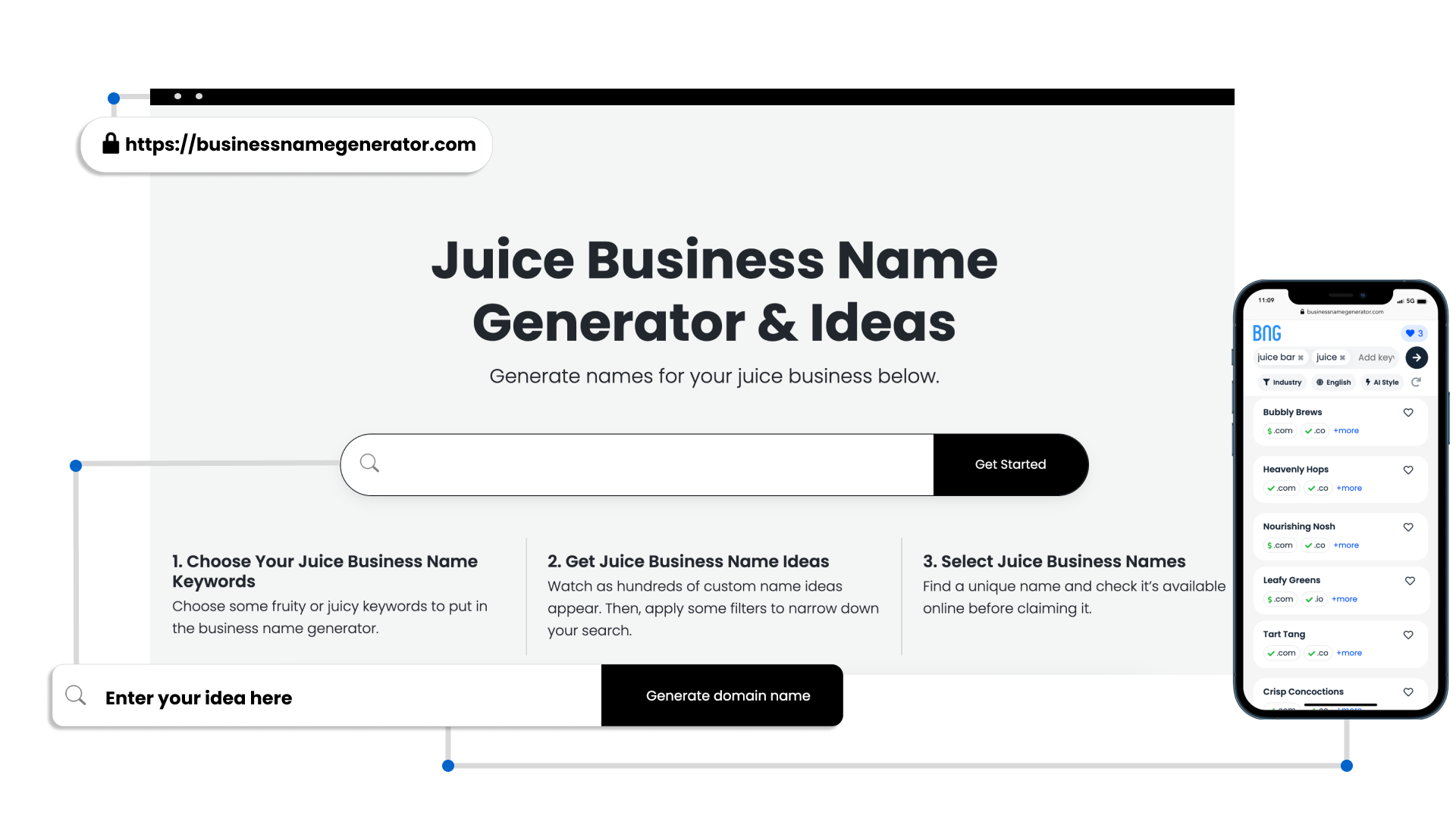Benefits of Our Juice Business Name Generator
