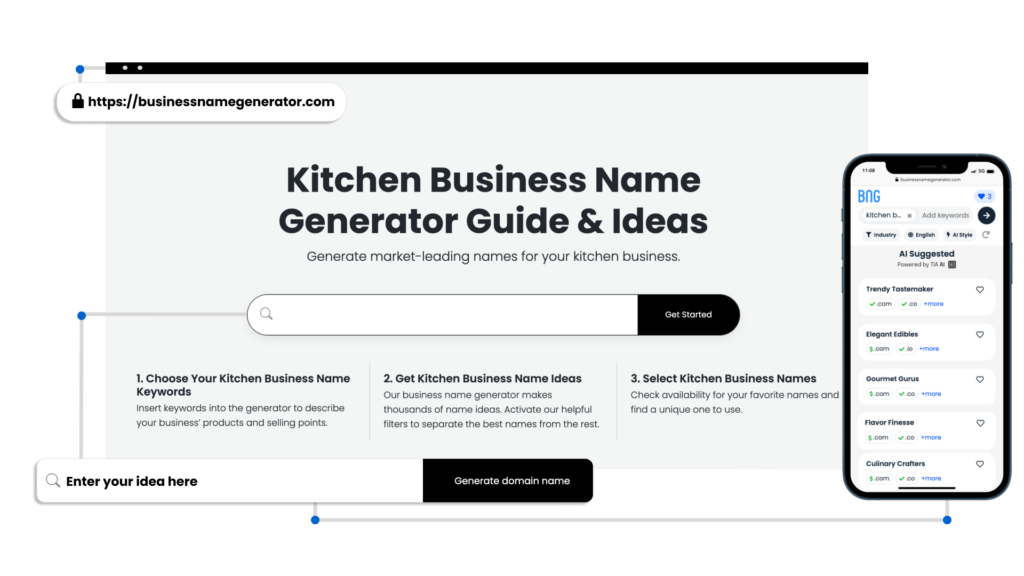 How to use our Kitchen Business Name Generator