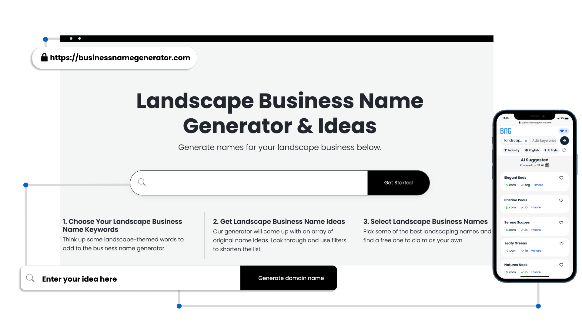 Benefits of Our Landscape Business Name Generator
