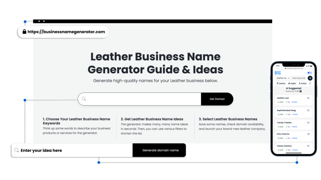 How to use our Leather Business Name Generator