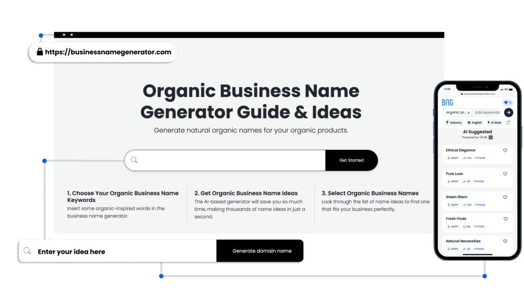 How to use our Organic Business Generator