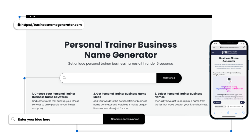 How to use our Personal Trainer Business Name Generator