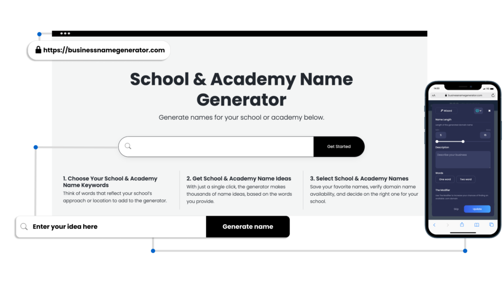 How to use our School Name Generator