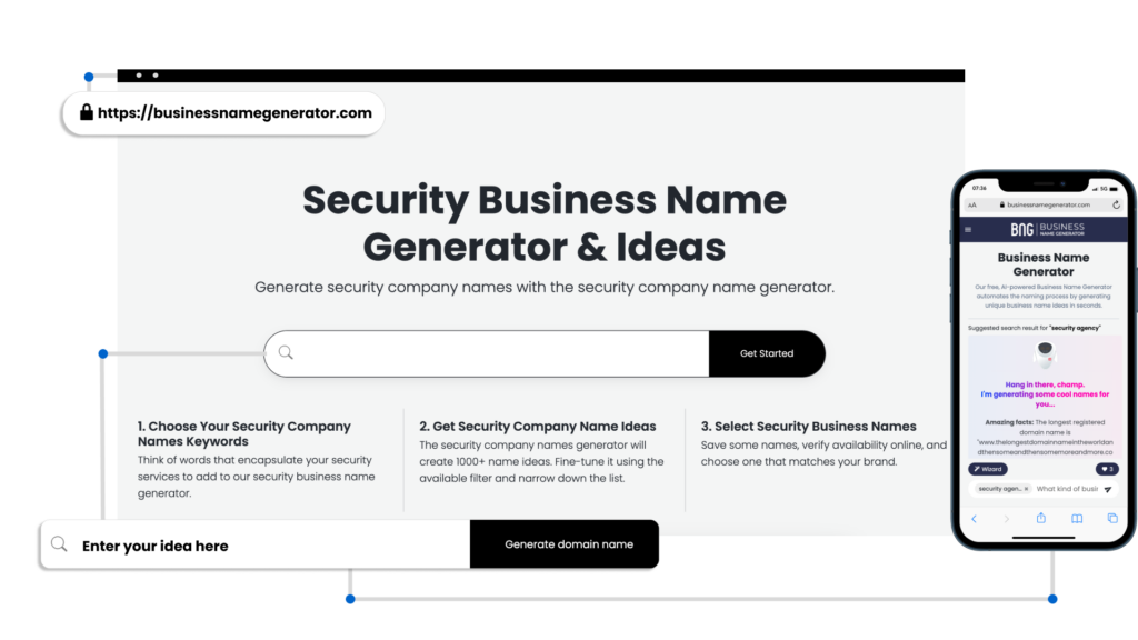 How to use our Security Business Name Generator