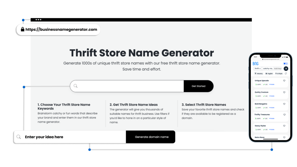 How to use our Thrift Store Name Generator