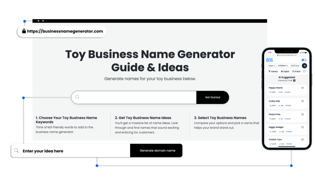 How to use our Toy Business Name Generator